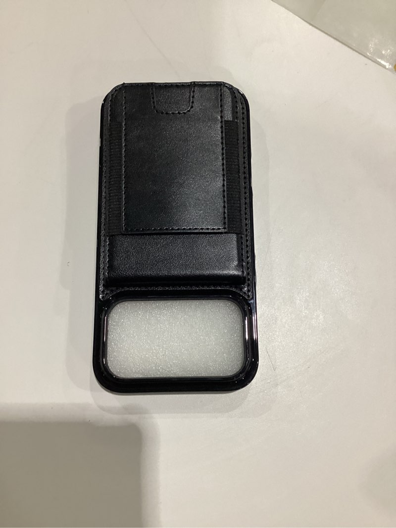 Condition photo showing Good Condition for lohasic wallet case for iphone 17 pro max (6.9”), card holder case with rfid blocking, holds up to 5 cards (better for 3–4), pu leather protective flip cover with kickstand, for men women – black black for iphone 17 pro max 6.9"