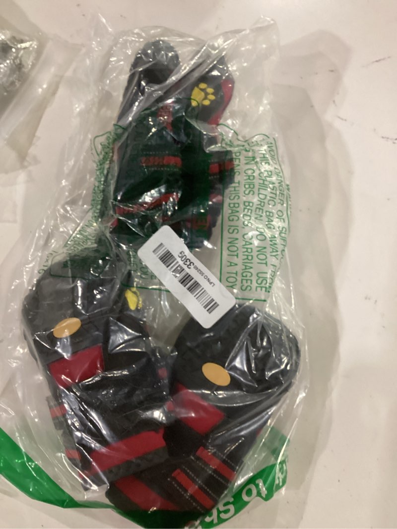 Condition photo showing Good Condition for xsy&g dog boots,waterproof dog shoes,dog booties with reflective strips rugged anti-slip sole and skid-proof,outdoor dog shoes for medium large dogs 4pcs red-size 6 size 6:?2.9''x2.5'')(l*w) for 52-70 lbs red