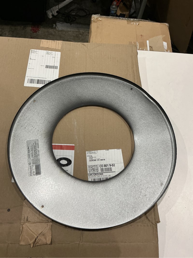 Condition photo showing Good Condition for m&g duravent trim collar 6" blk pipe, black, 6dbk-tc 6 inch