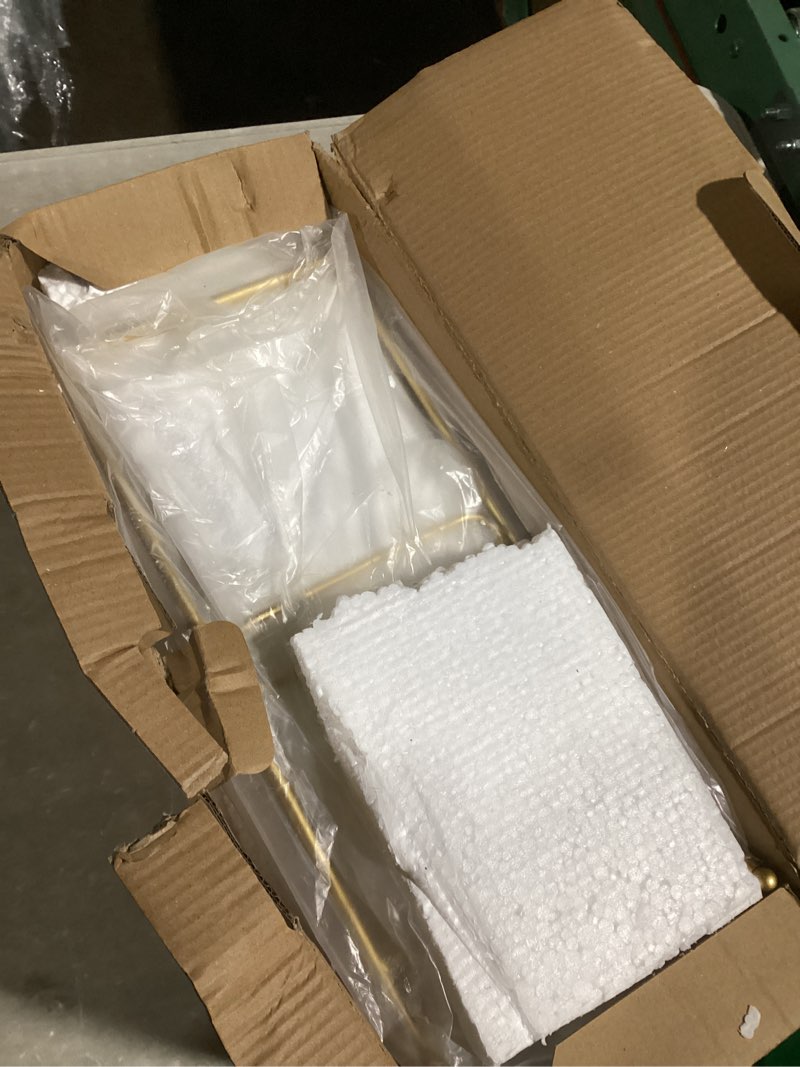 Condition photo showing New/Like New for Large Fruit Bowl for Kitchen Counter, 3 Tier Ceramic Fruit Basket with Metal Stand, Tiered Fruit Stand for Countertop, Modern Multi Serving Bowl for Party Dessert, Vegetable, Snack (White) White 13.4"L x 9.4"W x 14.6"H