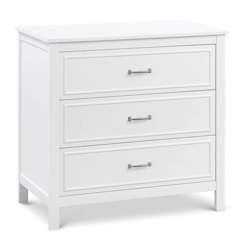 davinci charlie 3-drawer dresser in white