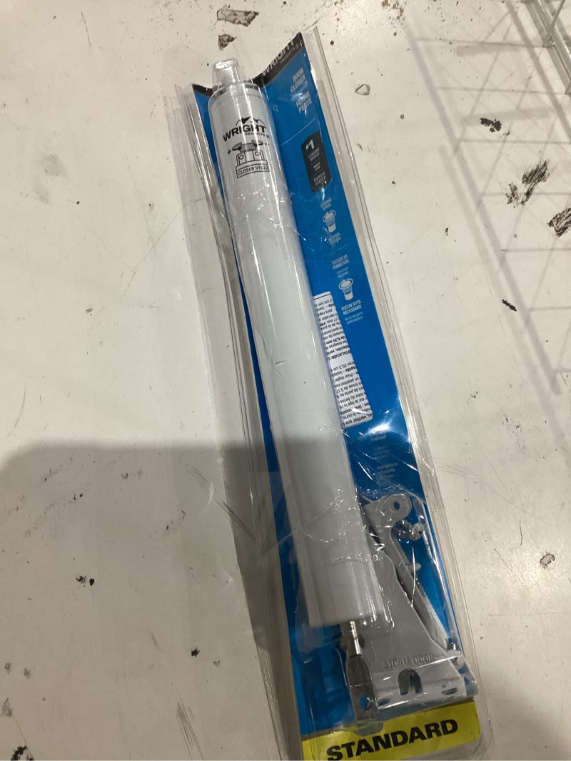 Condition photo showing As Is for pneumatic closer w/ ts, standard duty, white