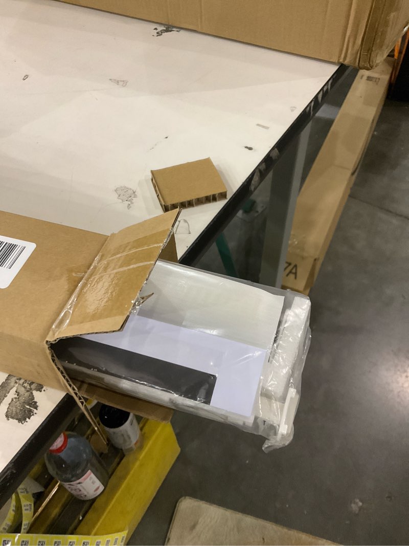 Condition photo showing Good Condition for LazBlinds No-Drill Cordless Zebra Blinds - Dual Layer Light Filtering & Room Darkening, Free-Stop Lift, Easy Install, Day & Night Privacy with Valance for Window 27.5" W x 72" H, White 27.5"W x 72"H White