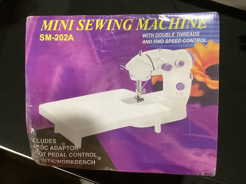 Condition photo showing New/Like New for mini sewing machine for beginners-maquina de coser, easy automatic sewing machine with extension table, household electric portable sewing tool with sewing kit, small, for all age, kids or adults 202 upgrade for beginners
