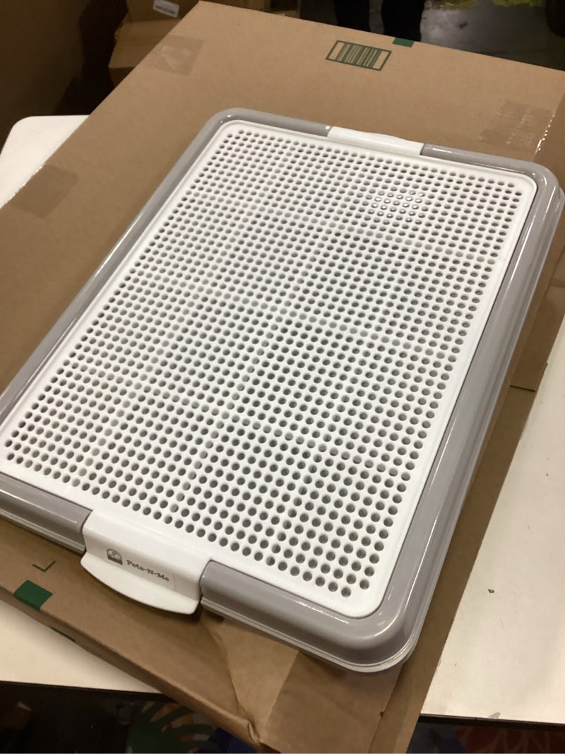 Condition photo showing Good Condition for Dog Pee Pad Holder, Puppy Potty Training Tray 22.5”X16.5” for Small Dogs (Gray)