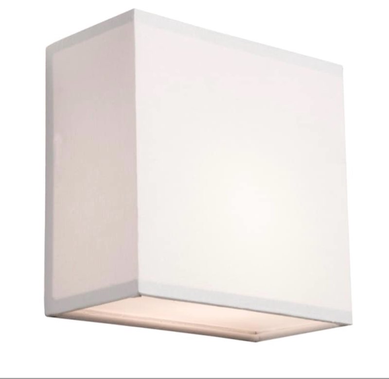 SC547WH-Artcraft Lighting-Mercer Street - 1 Light Wall Mount White Artcraft Lighting-SC547WH-Collection: Mercer Street  Width/Diameter: 10   Height: 10   Length: 10   Depth/Extension: 5   Lamp: 1-60w bulb(s)  - Desc: The winning Mercer Street series of beautiful drum shades now has matching square wall bricks in white color . Warranty: 5 Years Limited Room Style: Kitchen/Dining Room/Hallway / Shade Included: Yes / Dimable: Yes. Shade Included: Oatmeal Linen.-Mercer Street - 1 Light Wall Mount White