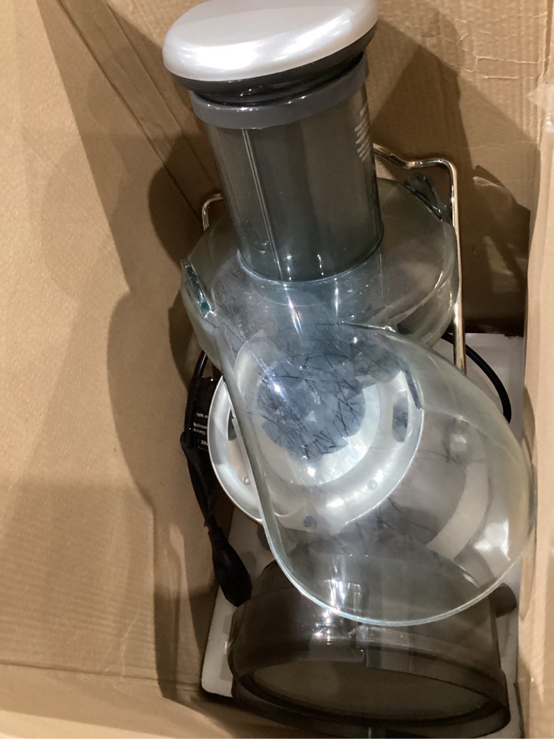 Condition photo showing As Is for breville juice fountain plus je98xl, silver painted silver one size