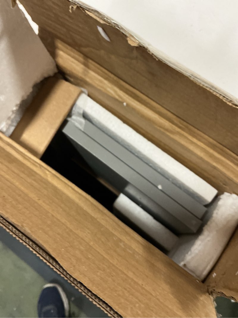 Condition photo showing Good Condition for VASAGLE Small Bathroom Storage Corner Floor Cabinet with Door, 7.9 x 7.1 x 31.5 Inches, Bathroom Organizer, Narrow Toilet Paper Storage Cabinet, Adjustable Shelves, Dove Gray UBBC310P36 Mystic Gray