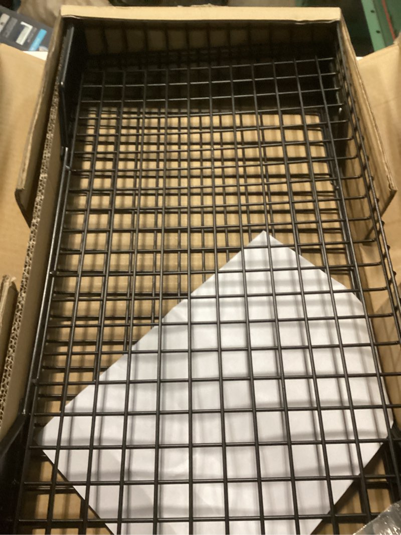 Condition photo showing Good Condition for torack 2 pack wall mounted storage shelves, 23.5" x 12" wall shelf for garage, closet, laundry room, heavy duty garage wall shelving, holds up to 65 lbs(black) black 12*23.5"