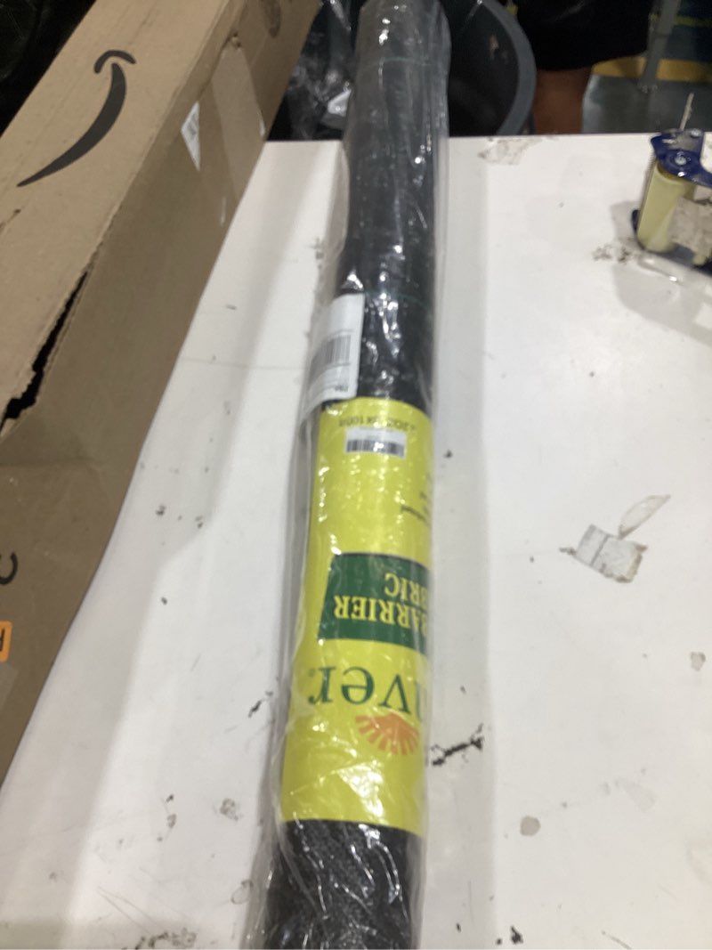 Condition photo showing New/Like New for 3ft x 100ft garden landscape fabric weed barrier fabric heavy duty,weed blocker fabric, geotextile fabric under gravel,garden tarp to prevent weeds, landscaping fabric, driveway fabric
