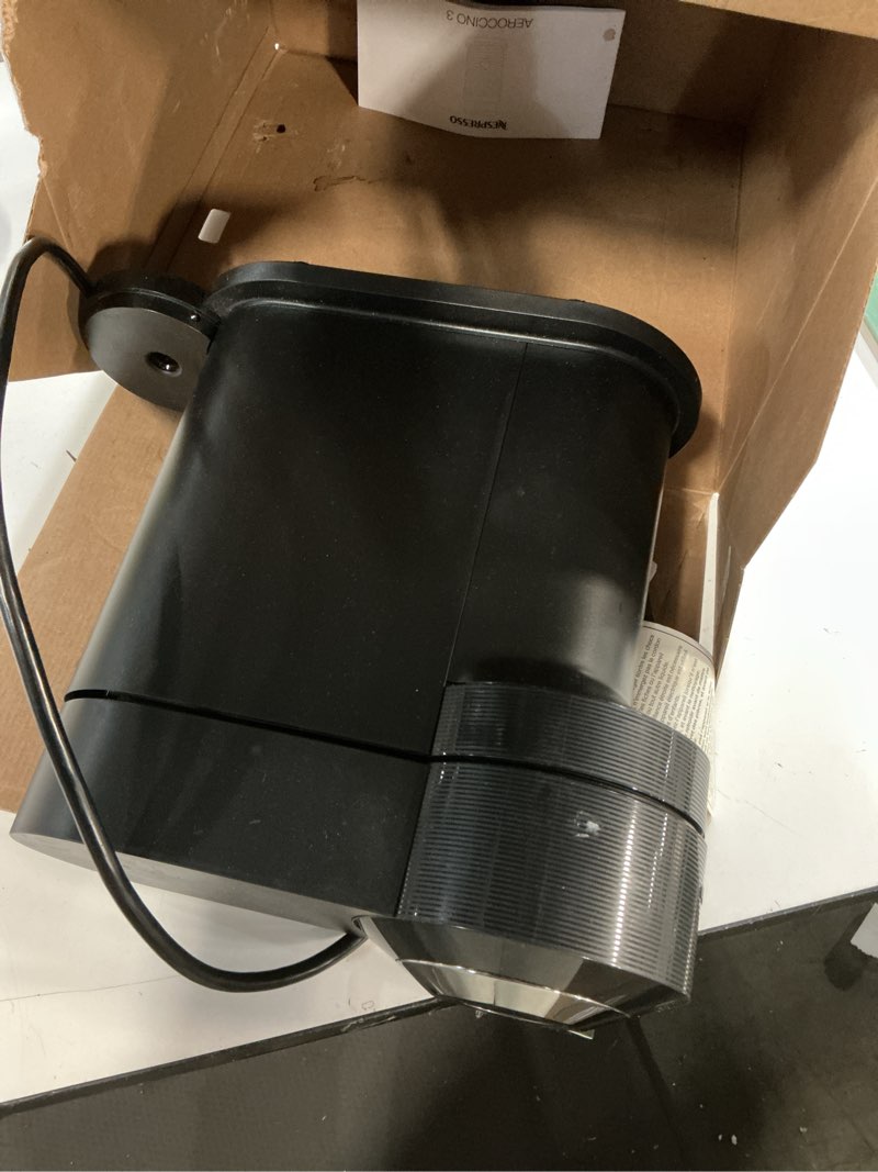 Condition photo showing As Is for Nespresso Vertuo Next Premium Coffee and Espresso Maker by Breville with Aeroccino Milk Frother Black Machine + Milk Frother