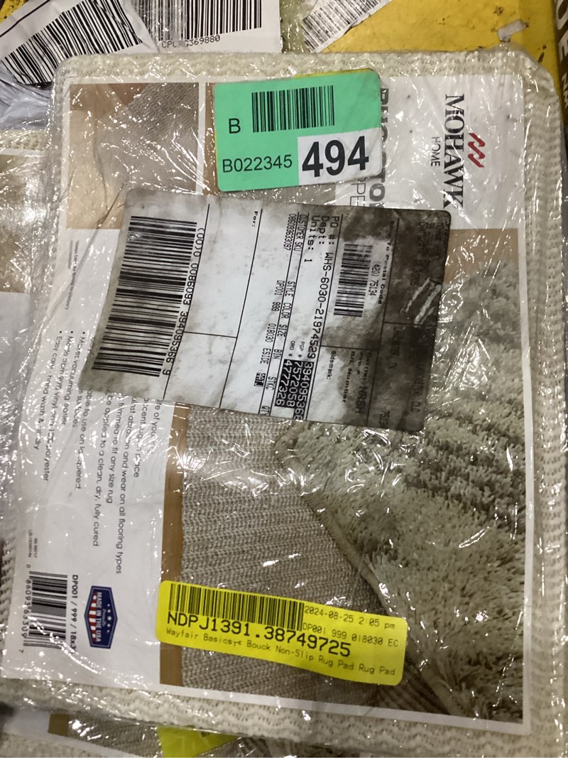 Condition photo showing New/Like New for Bouck Ultra Thin Profile 0.01â€? Non Slip Rug Pad Rug Pad Size: Rectangle 1'6" x 2'6"