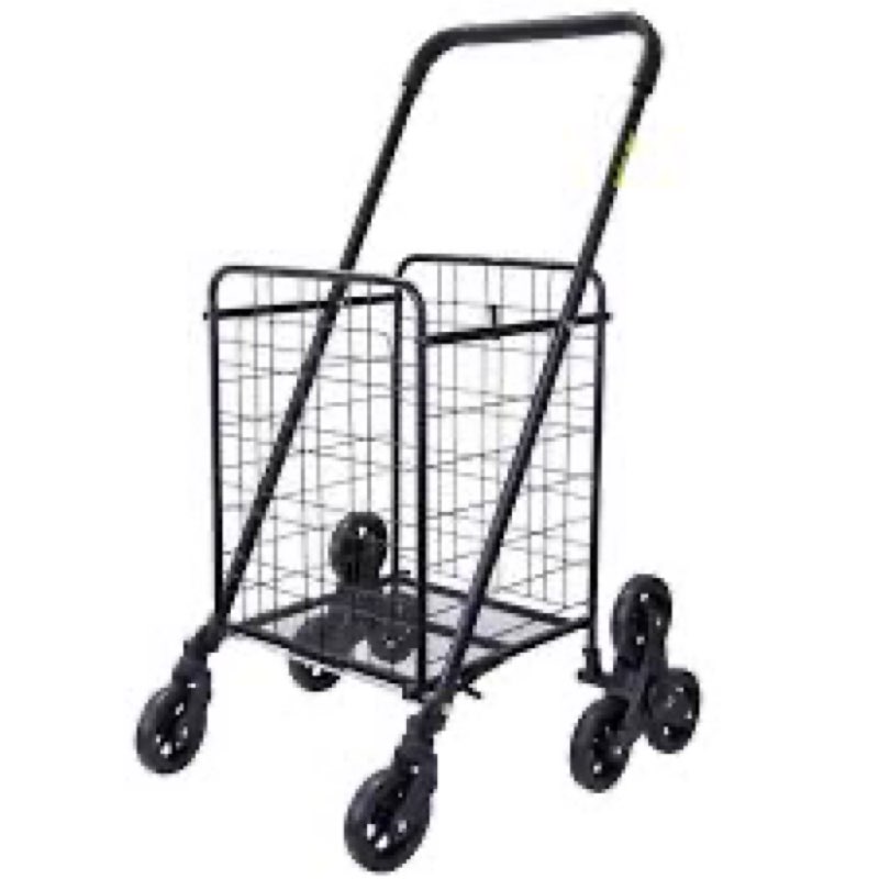 dbest products cruiser cart sport, foldable grocery cart on wheels,multi-use collapsible folding lau