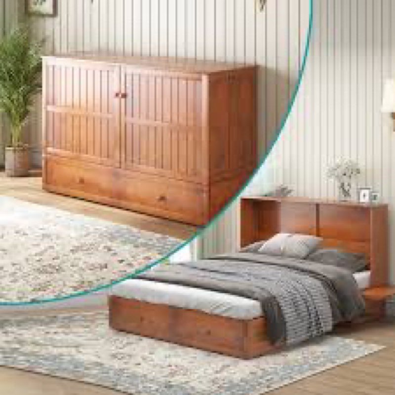 amri murphy storage bed with mattress