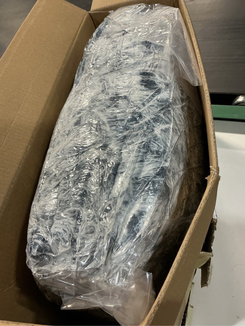 Condition photo showing New/Like New for EHEYCIGA Fluffy XXL Dog Crate Pad, Plush Faux Fur Bed for Extra Large Size, Calming Anti Anxiety XXL Dog Bed for Crate, Washable Soft Warm Mat with Non-Slip Bottom 47 x 35 Grey