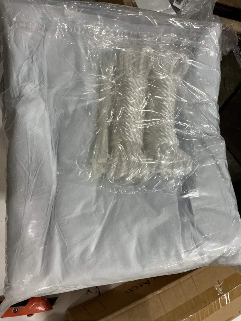 Condition photo showing New/Like New for Waterproof Clear Tarp, 4x6FT Heavy Duty PVC Tarpaulin with Grommets Clear Vinyl Tarps for Outdoor Porches, Tear Resistant for Greenhouse Outdoor, Plant, Garden, Chicken Coop, Patio Roofs
