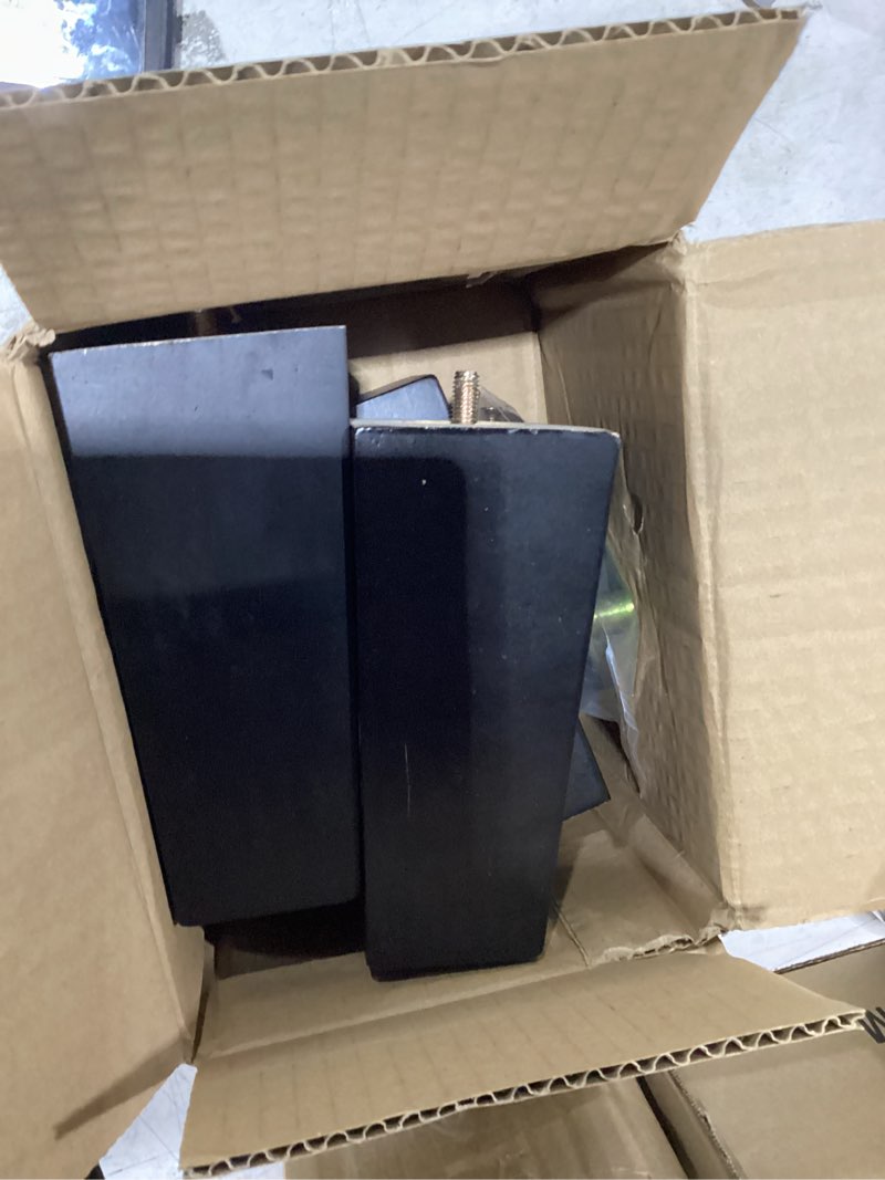 Condition photo showing New/Like New for codin (5 sizes: 3"-4"-5"-6"-8" set of 4 wood furniture legs - square sofa legs, couch leg - brown mid-century modern replacement legs for armchair recliner coffee table dresser (6") 4 6"