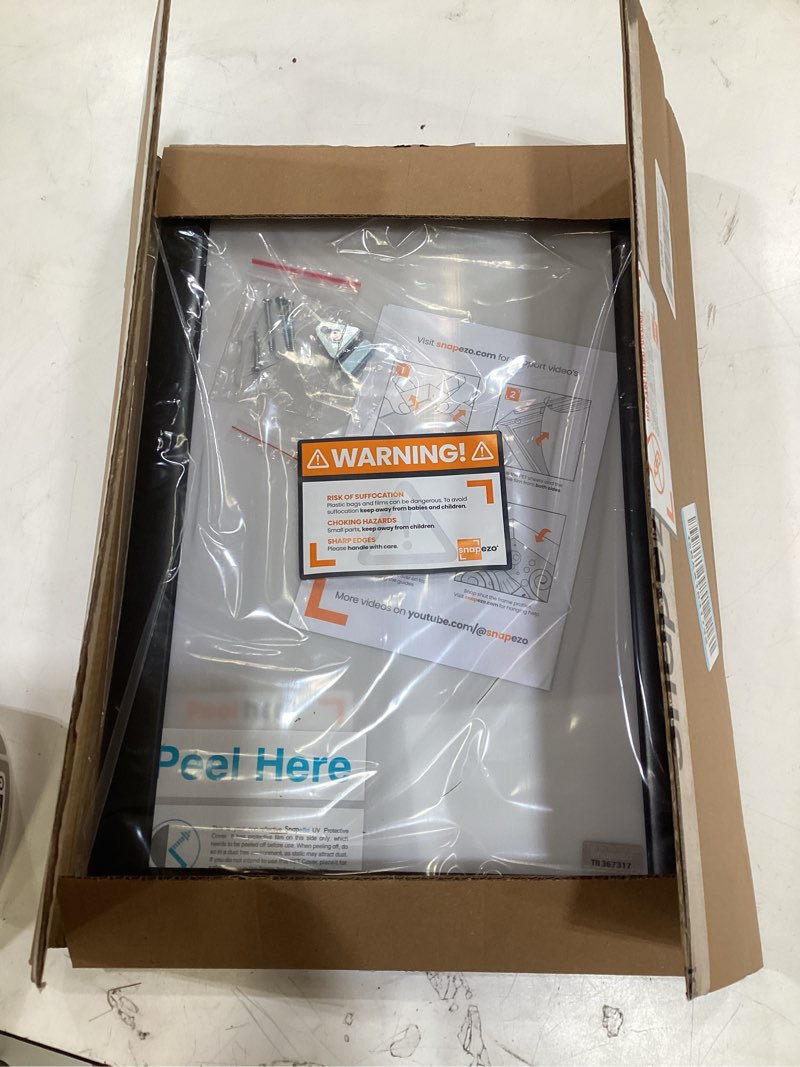 Condition photo showing Good Condition for snapezo notice frame 11x17 inches, black 1.2 inch aluminum profile, front-loading snap frame, wall mounting, premium series 11x17 black