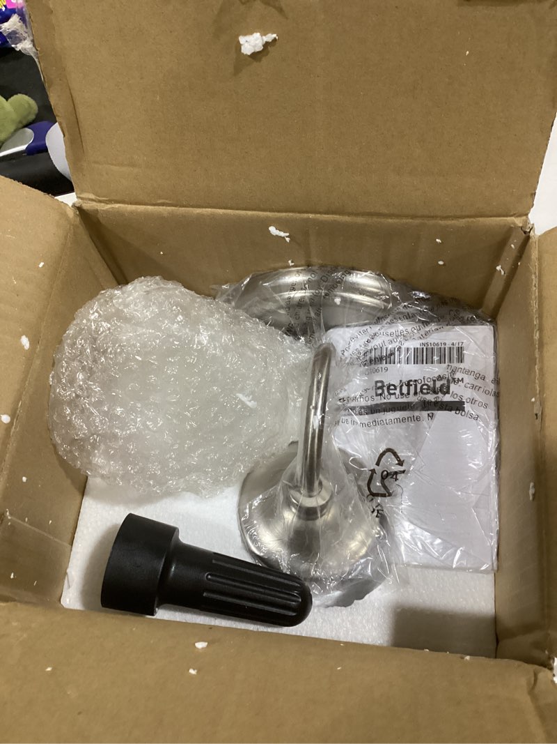 Condition photo showing Good Condition for Moen YB6461BN Belfield 1-Light Dual-Mount Bath Bathroom Vanity Fixture with Frosted Glass, Brushed Nickel 1-Globe Brushed Nickel