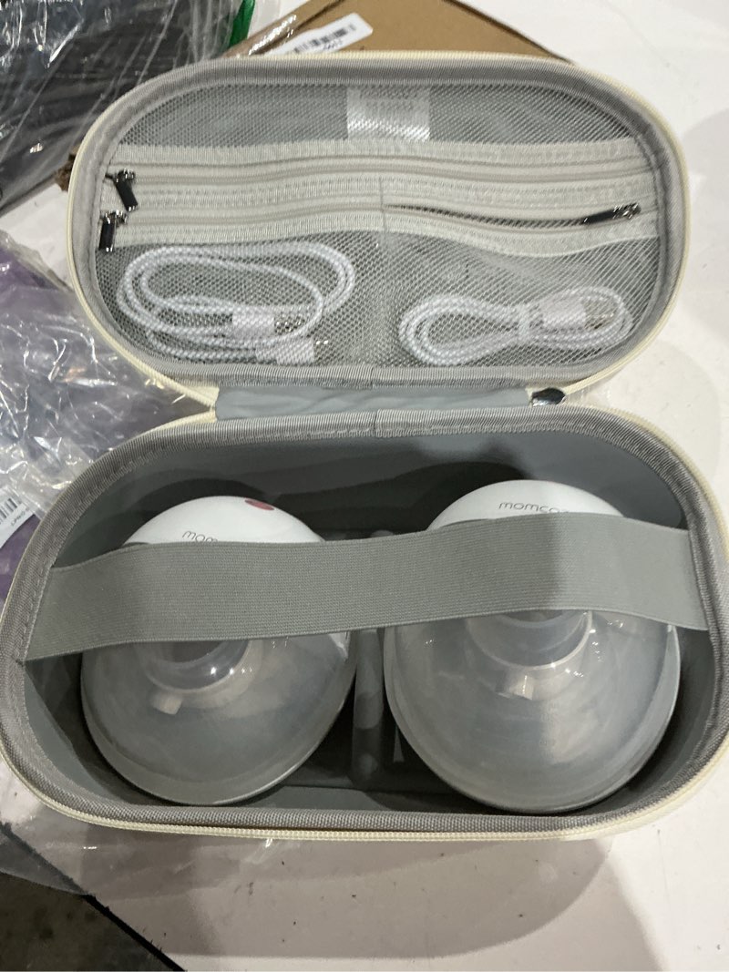 Condition photo showing Good Condition for momcozy m5 hands-free wearable breast pump, double-sealed flange for baby-like comfort, 3 modes & 9 suction levels, portable electric pump – 24mm, 2-pack cozy red