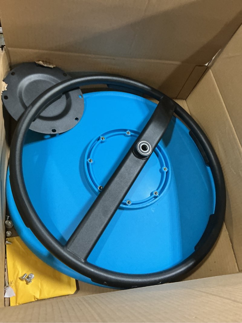 Condition photo showing Good Condition for zhenx spinning chair for autistic kids (ages 3-18) - 220lbs capacity sensory swivel seat - sensory toy for teens with adhd/autism - sit and spin calming gift to improve focus & body balance (blue) blue metal