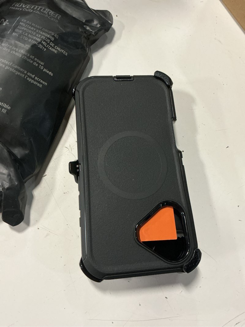 Condition photo showing Good Condition for tutukii for iphone 17 case with belt clip holster, anti-shock, anti-slip, compatible with magsafe, 3-layer drop protection, heavy duty magnetic phone case cover 17 6.3", black iphone 17 6.3" black with clip