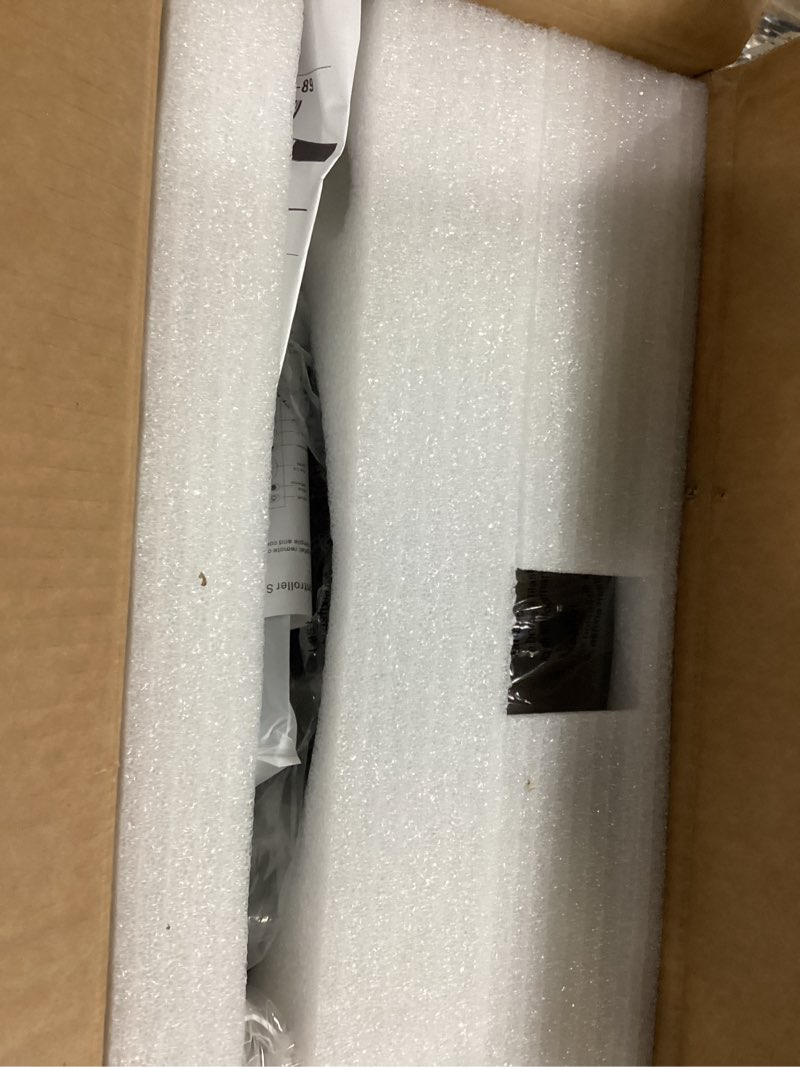 Condition photo showing New/Like New for Low Profile Bladeless Ceiling Fan with Light, Amber Shade Flush Mount Ceiling Fan for Bedroom, Living Room, Office, Kitchen, APP & Remote, 6-Speed Quiet DC Motor (30dB) Amber Modern