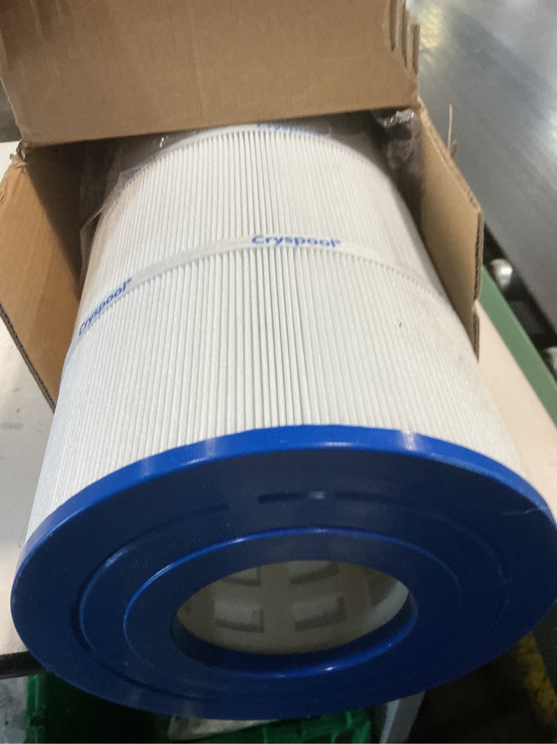 Condition photo showing As Is for cryspool® 08061 filter compatible with cx2020re, cx1900re, pwwpc200, pro clean 200, 817-0200p, c-8420, fc-1211, 200 sq. ft pool filter cartridge, 1 pack