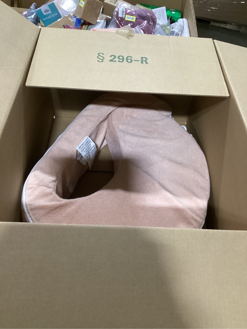 Condition photo showing Good Condition for My Brest Friend Nursing Pillow - Deluxe - Enhanced Comfort w/ Slipcover - Ergonomic Breastfeeding Pillow For Ultimate Support For Mom & Baby - Adjustable Pillow W/ Handy Side Pocket, Soft Rose