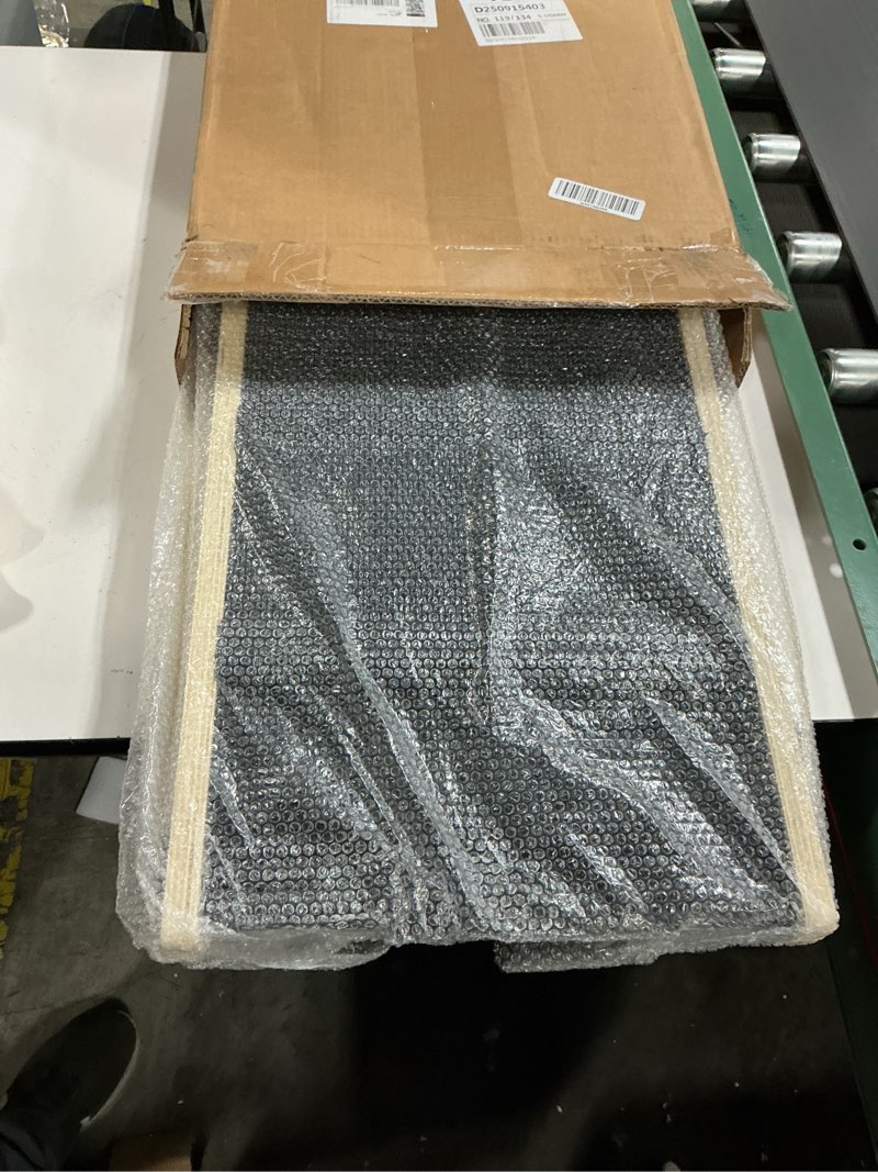 Condition photo showing New/Like New for Dog Ramp for Bed - Foldable Small to Large Dog Ramp for Couch - 6 Adjustable Height from 12" to 24" - Stairs with High Traction Mat - Wooden Portable Ramp for Dogs to Get on Bed Couch Car Up to 200LBS Burlywood(black)