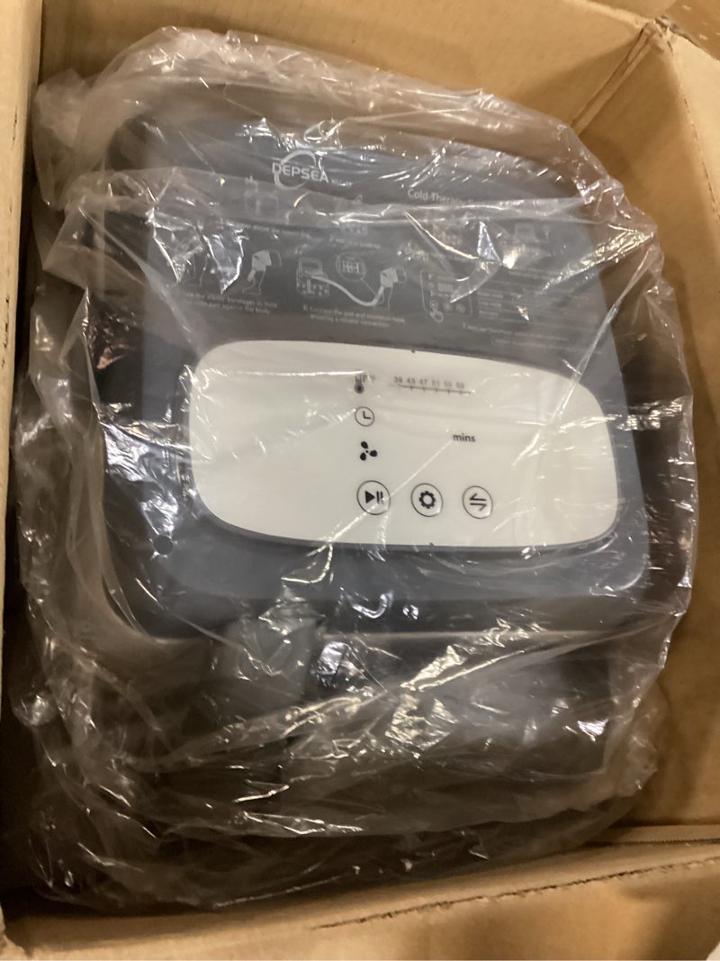 Condition photo showing Good Condition for Cold Therapy System, Ice Therapy Machine Post-Surgery, Quiet Ice Machine After Knee Surgery, with a Universal Pad for Knee, Elbow, Ankle, Shoulder and Lumbar.