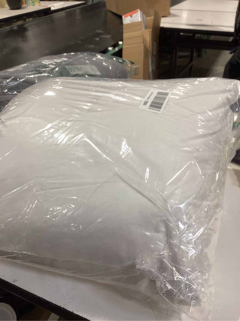 Condition photo showing Good Condition for luxury feathers down pillow king size, hotel quality fluffy bed pillow, soft pillow for sleeping, organic cotton cover(20x36”, pack of 1) king (pack of 1) king-1 pillow