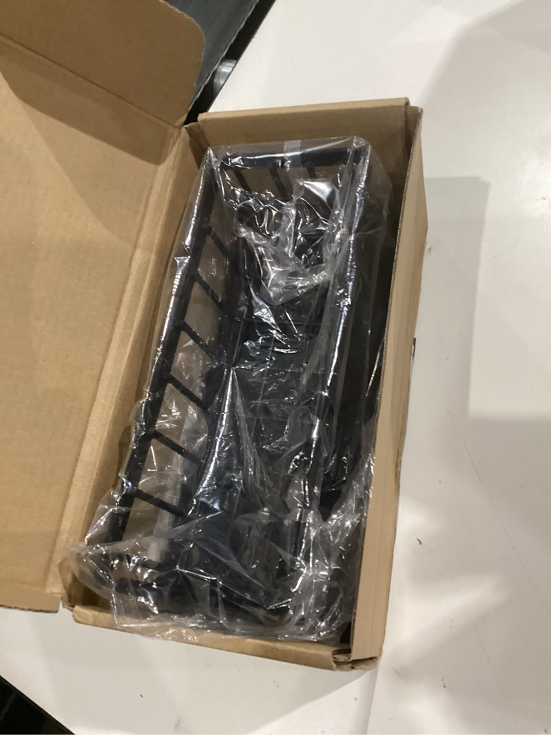 Condition photo showing Good Condition for Cisily Sponge Holder for Kitchen Sink, Sink Caddy Organizer with High Brush Holder, Kitchen Countertop Organizers and Storage Essentials, Rustproof 304 Stainless Steel (Black, 9.25?)