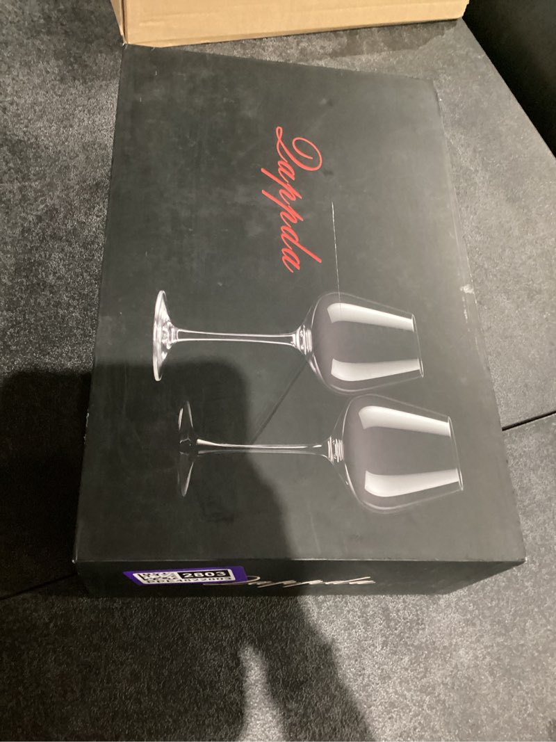 Condition photo showing New/Like New for Red Wine Glasses Set of 6, 20 oz Large Clear Burgundy Wine Glasses With Long Stem, Premium Crystal Wine Glass, Unique Gift for Wedding, Anniversary, Mother’s Day