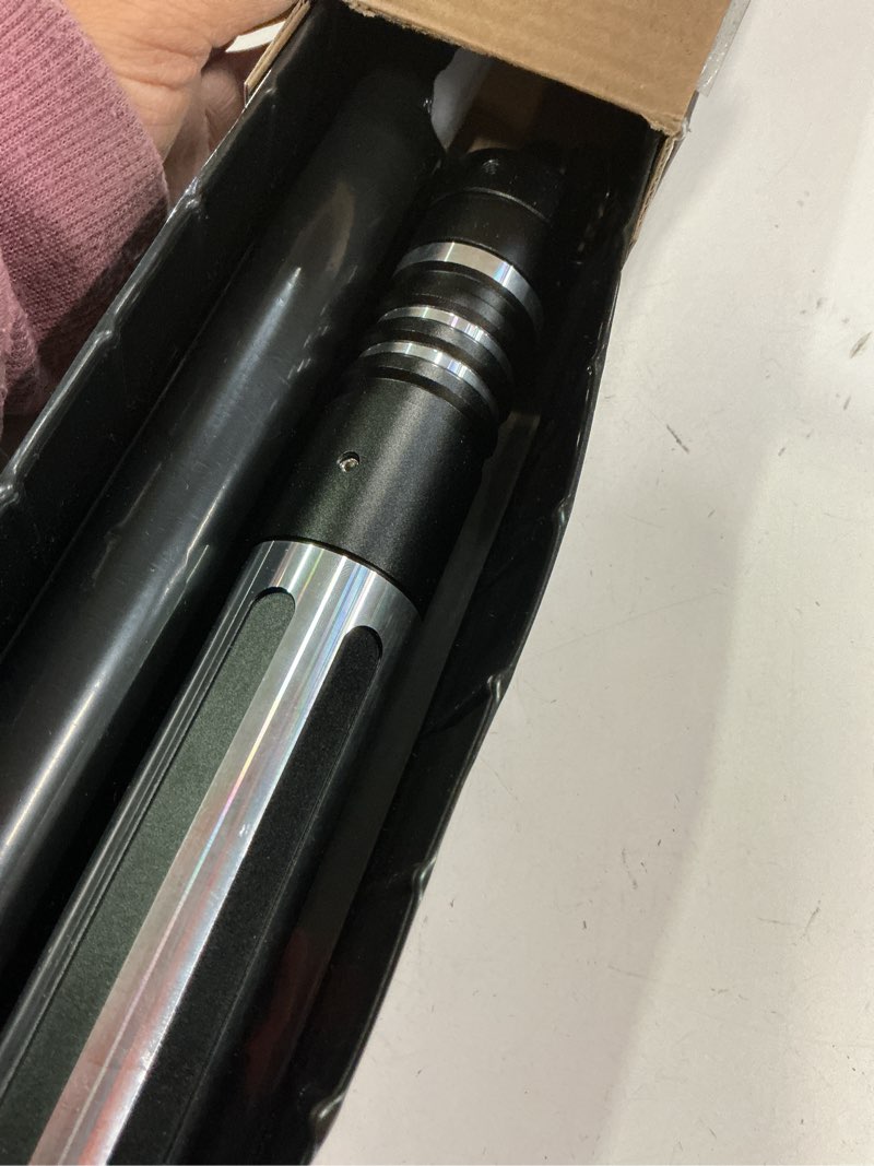 Condition photo showing Good Condition for Dueling Light Saber, Motion Control Lightsabers for Adults,Smooth Swing Light Saber with 16 Sound Fonts,RGB 12 Colors Changeable, Metal Hilt for Halloween Cosplay, Xmas Gift, Black,S9