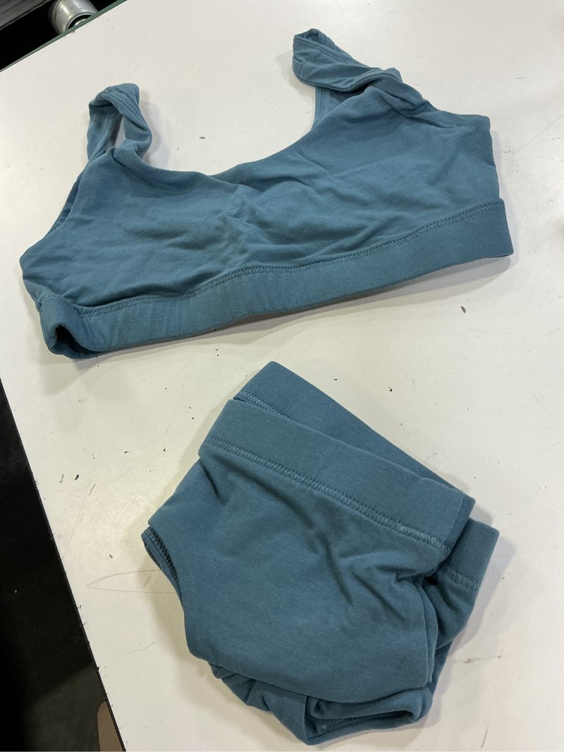 Condition photo showing Good Condition for organic cotton tank bralette (2-pack), s, ocean