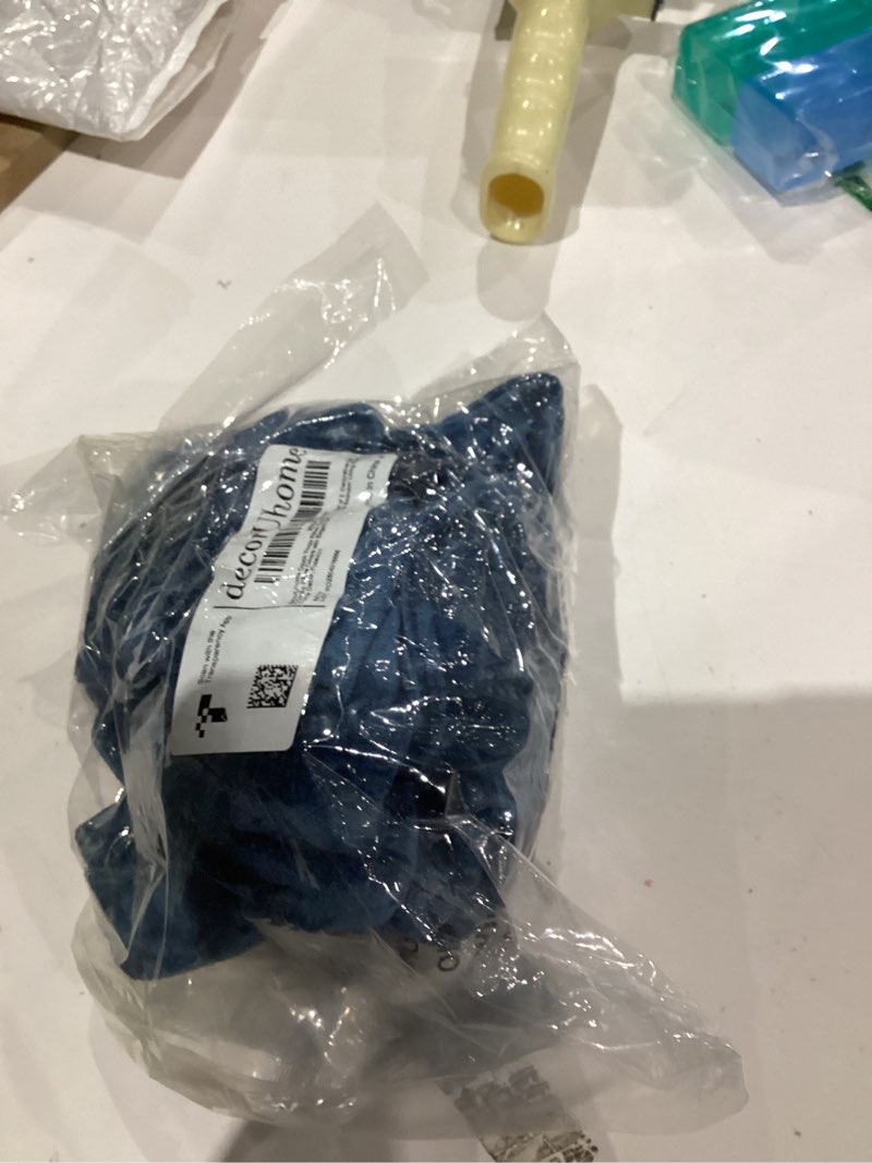 Condition photo showing As Is for decorUhome Spring Couch Throw Pillow Covers 16x16 Set of 2, Decorative Soft Velvet Modern Cozy Chenille Pillow Cases with Elegant Design for Sofa Bed Living Room Home Decor, Poseidon Poseidon 16" x 16" (Pack of 2)