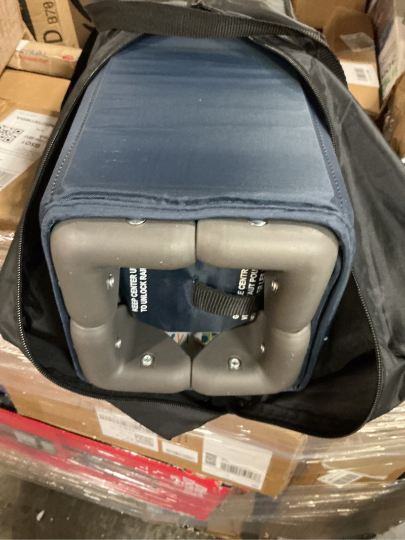 Condition photo showing New/Like New for pamo babe compact pack and play - portable crib for baby, lightweight foldable travel playard with mattress pad & carry bag, safe breathable travel bed for home, trips & family visits, cute pattern blue