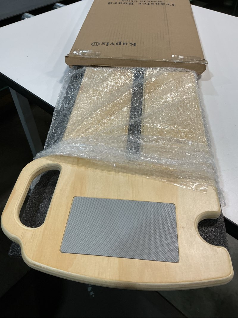 Condition photo showing Good Condition for Kapvis 360-Degree Turntable Transfer Board, Sliding Board for Smooth, Pain-Free Transfers from Wheelchair to Bed, Toilet, Car, with Non-Slip Pads, for Seniors, Disabled, Patients (31.5" x 12" x 0.7")