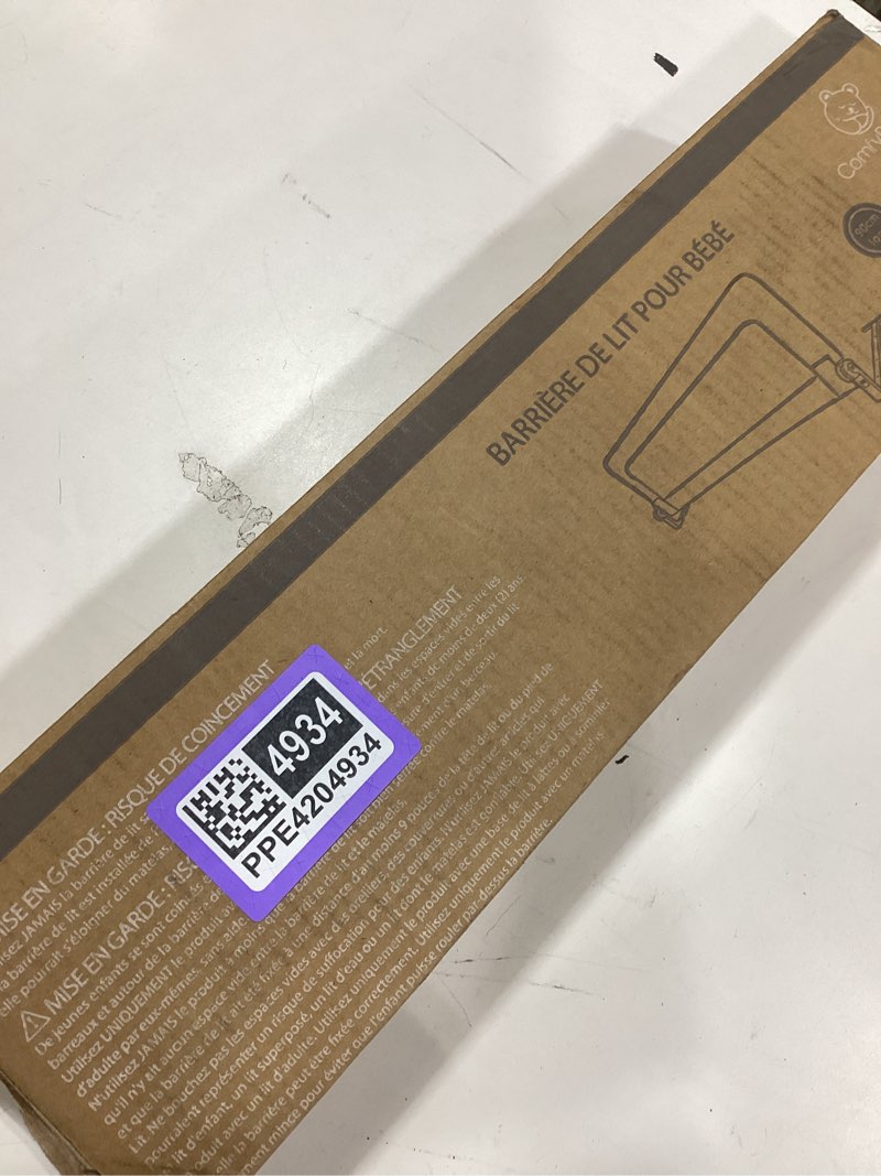Condition photo showing Good Condition for comfybumpy 1-pack bed rail for toddlers 35.5" l x 19.5" h | toddler bed rails for twin, full & toddler mattress size | swing down rail guard | mattress side rail for kids | white white 35.5”l x 19.5”h | 1-pack