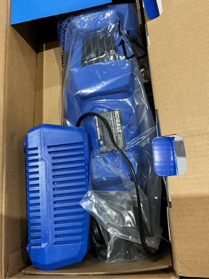 Condition photo showing As Is for kobalt gen4 40-volt 520-cfm brushless handheld cordless electric leaf blower