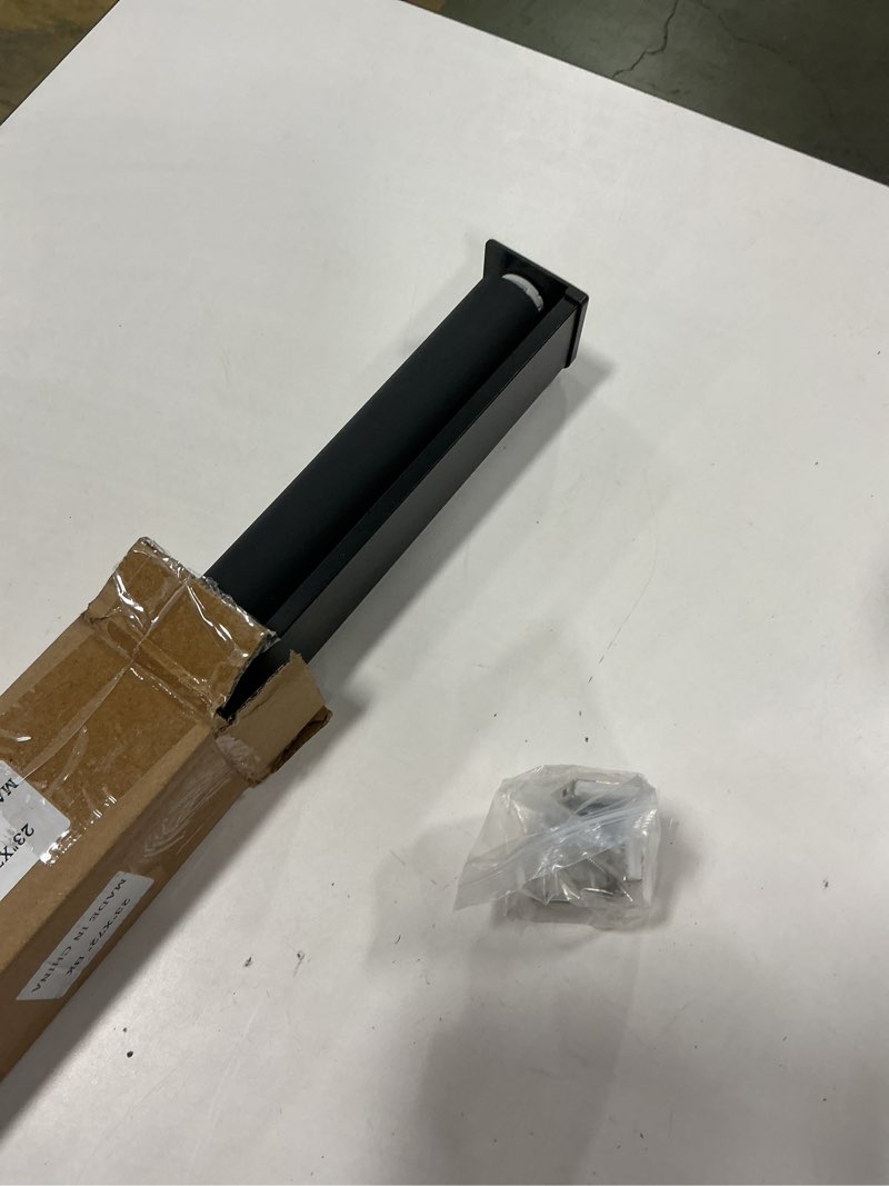 Condition photo showing Good Condition for Melodieux 100% Blackout Cordless Free-Stop Roller Shade, Window Blind with Thermal Insulated, UV Protection Fabric. Roller Blind for Office and Home. Easy to Install. Black, 23" W x 72" H 23"W x 72"H Black