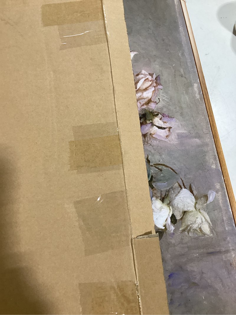 InSimSea Framed Canvas Wall Art Vintage Decor, Room Decor Large Artwork for Roses Floral Paintings F