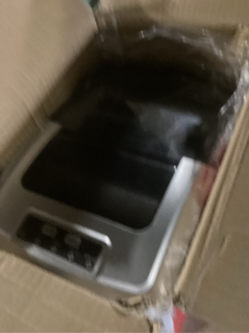 Condition photo showing New/Like New for frigidaire 26 lbs per day portable compact maker, ice making machine, stainless, medium