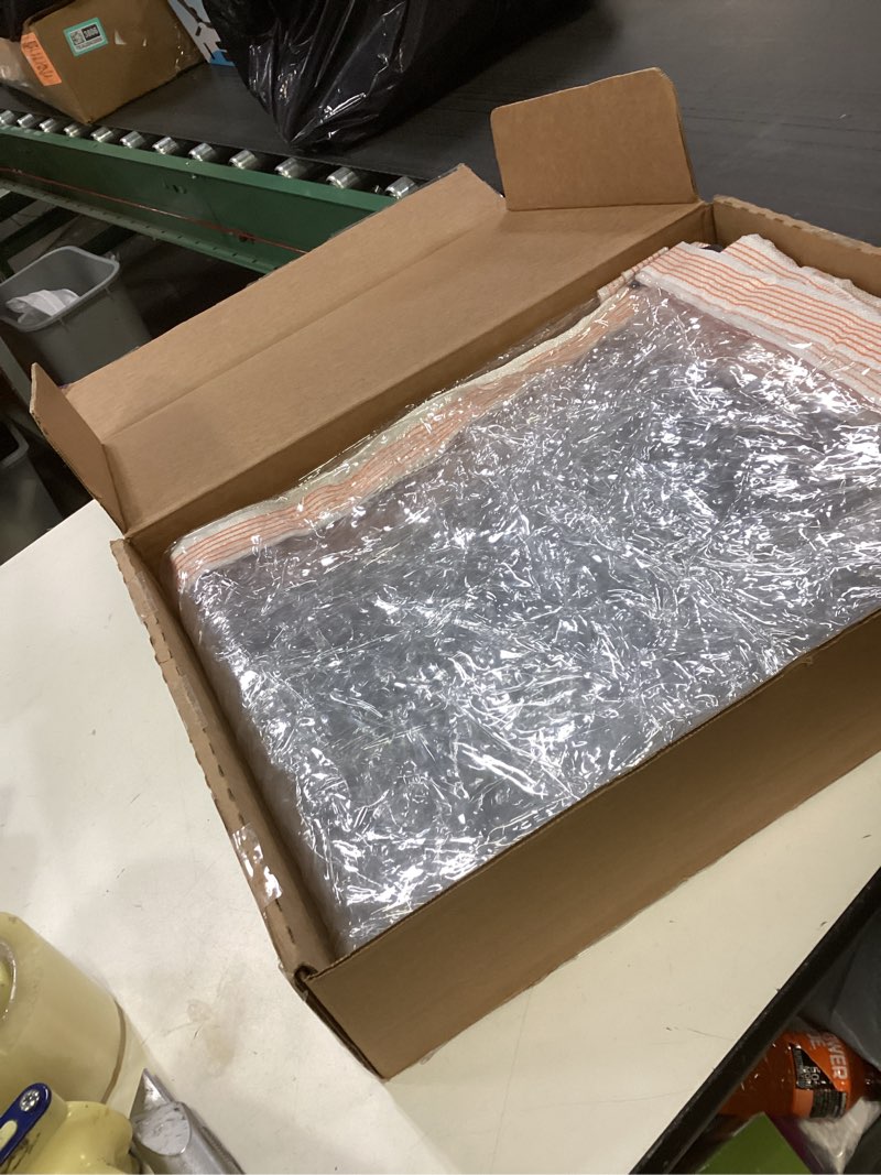 Condition photo showing Good Condition for FoundGo Clear Tarps Heavy Duty PVC Vinyl 20 Mil Tarpaulin, Glass Tarpaulin 8' x 12' with Metal Grommetsï¼ŒProtects Against Water, UV-Ray, Tear, Cold Weather Resistan for Greenhouse Balcony Garden