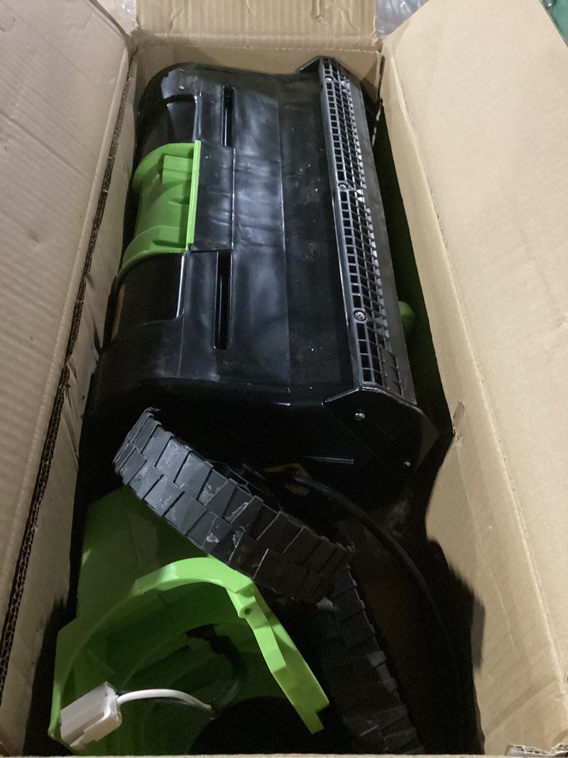 Condition photo showing As Is for Earthwise SN70016 Electric Corded 12Amp Snow Shovel, 16" Width, 430lbs/Minute