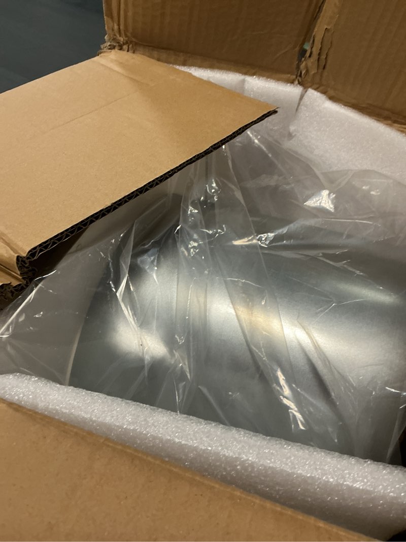 Condition photo showing Good Condition for 10 inch hooded wall vent with screen and damper,galvanized steel exterior wall exhaust vent cover cap for kitchen range hood duct ventilation outside air exhaust applications,white 10 inch white