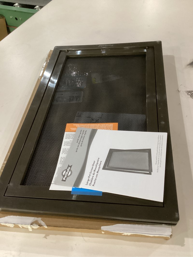 Condition photo showing New/Like New for petsafe pet screen door - heavy duty, tear- & puncture-resistant dog & cat mesh flap - storm door compatible - large - for dogs & cats up to 100 lb large (pack of 1)