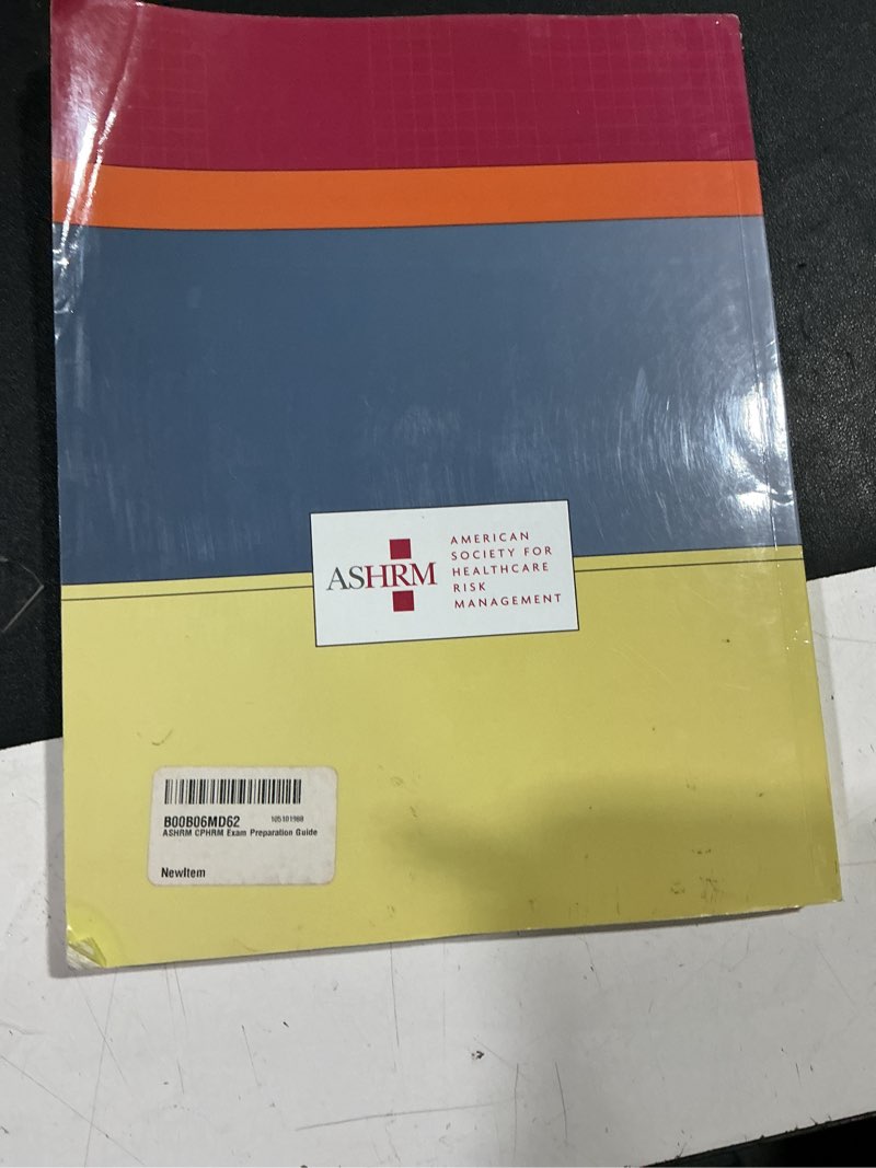 Condition photo showing Good Condition for ashrm cphrm exam preparation guide