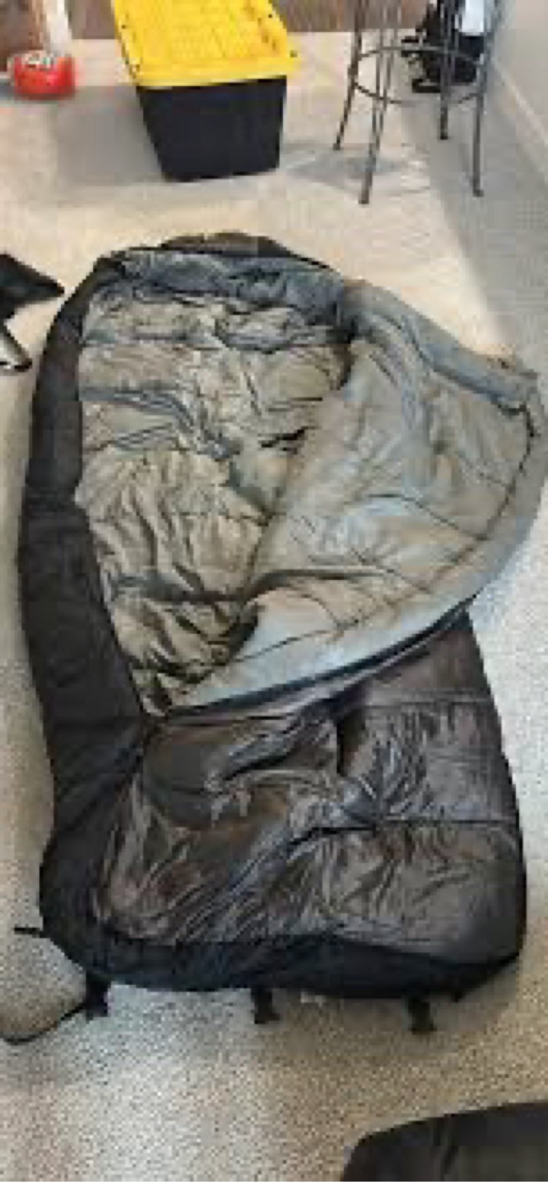 gold armour sleeping bag for indoor and outdoor - ideal for kids boys girls adults ultralight for overnight backpacking camping accessories (black/grey - left zipper)